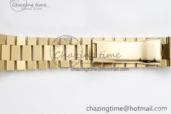 MiroTime 0505 Comfortable DayDate 40 YG JDF Gain Weight 904L Steel YG Dial Roman Markers on President Bracelet A2836 V 1821